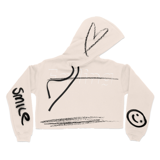 Smile Cropped hoodie